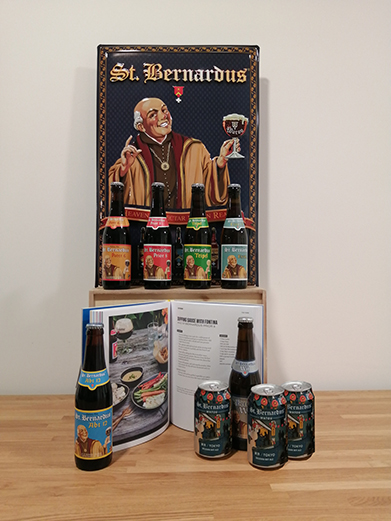 Pack de cervezas St. Bernardus con libro